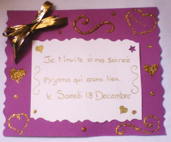 Je fabrique mes invitations !