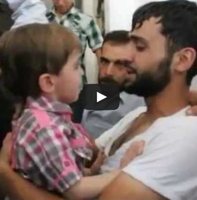 Syrie : vidéo des retrouvailles d’un père avec son fils qu’il croyait mort