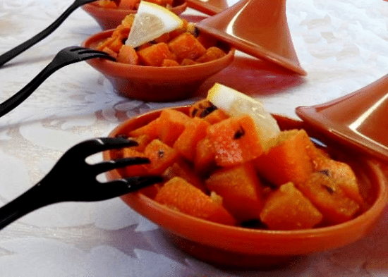 Verrines de carottes à la chermoula