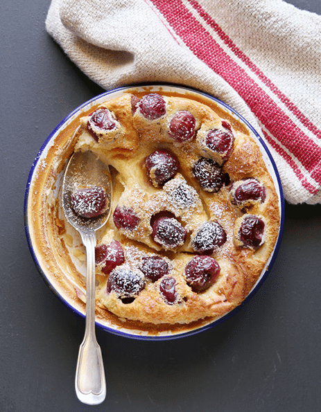 Clafouti Cerises Sans lactose et Sans gluten