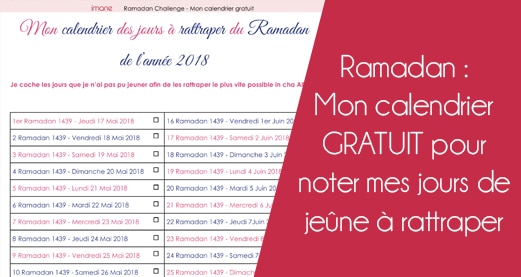 Calendrier du Ramadan pour les petits et les grands